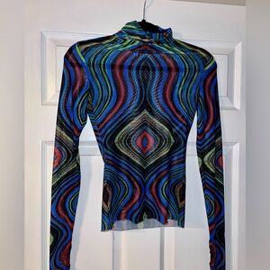 AFRN Zadie Semi sheer top.  Size XS.